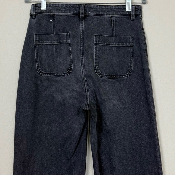 & Other Stories Women's Black High Waisted Bootcut
Wide Leg Denim Jeans Size 30 - Picture 6 of 10